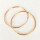 Vintage hoop earrings in yellow gold 583/- in a minimalist design