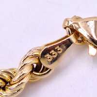 Elegant vintage cord bracelet from the 1990s in 333 gold