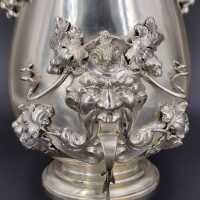 Exceptional antique ice cooler made from 800 silver