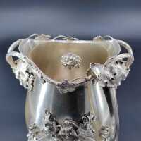 Exceptional antique ice cooler made from 800 silver