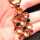 Vintage necklace in gold with coloured tourmalines