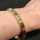Antikschmuck - Annodazumal Antikschmuck: Eleganter Vintage-Armreif in 333er Gelbgold aus den 1980er Jahren kaufen