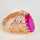 Vintage Damenring aus 583er Rotgold mit pinkfarbenem Spinell