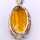 Luxurious vintage necklace in 585 white gold with large Palmeira citrine