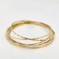 Vintage bangle set from the 1960s in 333 gold