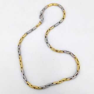 Antikschmuck - Annodazumal Antikschmuck: Elegante Vintage Halskette aus 585er Gelb- & Weißgold kaufen