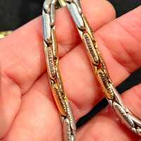 Elegant vintage necklace in 585 yellow & white gold