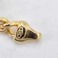 Vintage elegantes Panzerarmband aus 585er Gelbgold mit Brillanten