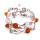 Vintage amber bracelet from Fischland - 835 silver - around 1950