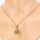 Antikschmuck - Annodazumal Antikschmuck: Antiker Anhänger mit echter Tigerkralle in 333er Gelbgold, handgravierte Fassung, getragen an einer Kette, gefertigt um 1900