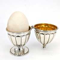 Vintage Eierbecher „Queen Anne Huhn“ aus 925er Sterling-Silber