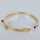 Vintage ‘Duett’ bangle in 585 yellow gold with sapphire & diamond - 1980s