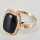 Antiker Siegelring „Noir Classique“ aus 333er Gold mit Onyx – Art Déco um 1930