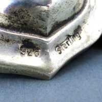 Prächtiger antiker dreiarmiger Leuchter in Silber USA reich verziert massiv