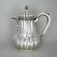Antique victorian mocha pot in 750 silver