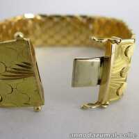 Prächtiges Armband für die Dame aus dreifarbigen Goldelementen