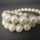 Exclusive vintage ladies necklace made from large white pearls