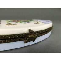 French hand painted porcelain snuff box