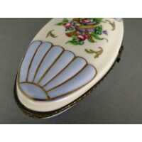 French hand painted porcelain snuff box
