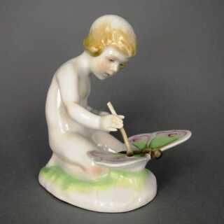 Art Deco hand painted porcelain girl figure