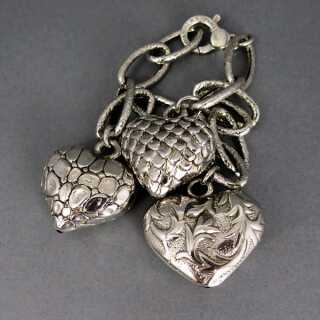 Damen Charm Armband in Silber mit Herzen von Giovanni Raspini