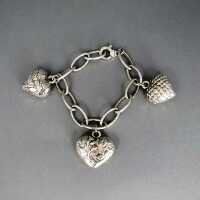 Damen Charm Armband in Silber mit Herzen von Giovanni Raspini