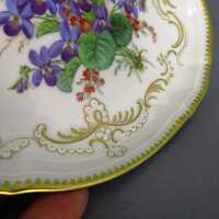 Small porcelain bowl with violet motif Meissen