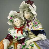 Porzellanfigur "Zwei Mädchen" Rudolstadt...