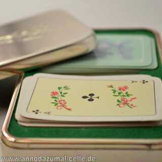 Antiker Behälter für Spielkarten in Silber
