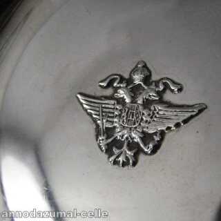 Vintage Silberschälchen mit Adlerwappen