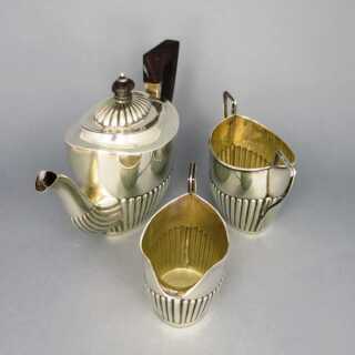 Late victorian sterling silver tea set
