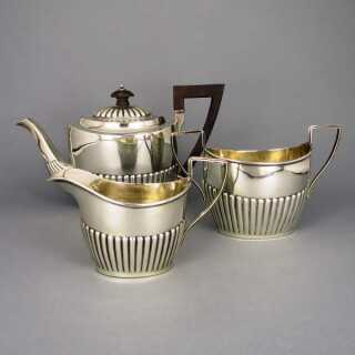 Teeset aus Birmingham 1890 in Sterling Silber