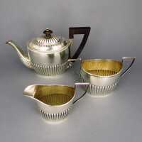 Late victorian sterling silver tea set