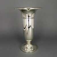 Jugendstil schlanke Vase in Sterling Silber