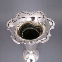 Jugendstil  Vase in Sterling Silber Manoah Rhodes & Sons England