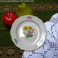 Plate Meissen marigold motif porcelain