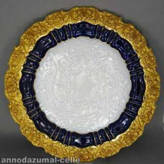 Ozdobny talerz porcelanowy Misnia