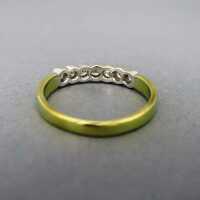 Vintage Memory-Ring in mehrfarbigem Gold mit sieben Brillanten
