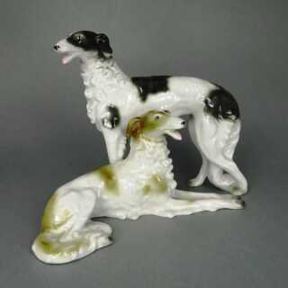 Antikes Porzellan - Annodazumal Antikschmuck: Vintage Porzellanhunde aus Thüringen kaufen