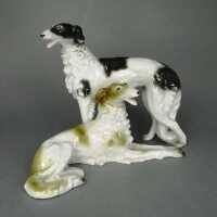 Antikes Porzellan - Annodazumal Antikschmuck: Vintage Porzellanhunde aus Thüringen kaufen