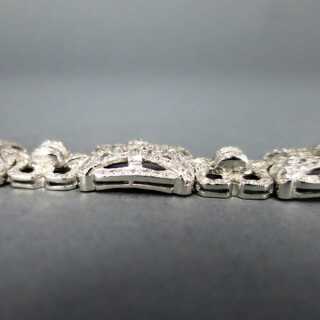 Precious Art Deco white gold diamond bracelet
