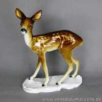 Baby deer in porcelain Metzler & Ortloff Thuringia