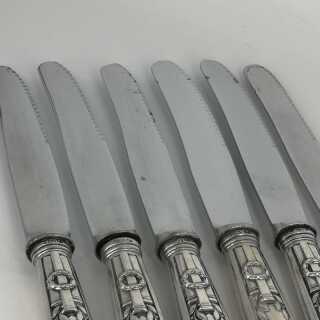 Antique dinner cutlery set in 800 silver by Koch & Bergfeld - Bremen
