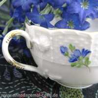 Mocca cup porcelain Meissen cornfloer motif