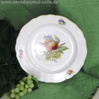 Porcelain plate with fruit decor porcelain Meissen