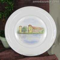 Porcelain plate KPM Berlin castle Rheinsberg
