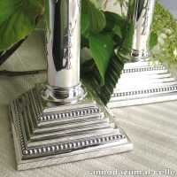 Elegante Säulenleuchter in Sterling Silber