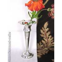 Elegant Art Deco silver vase