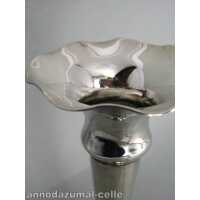 Elegant Art Deco silver vase