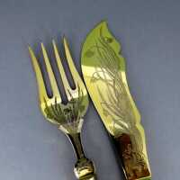 Antikes Fischbesteck „Schilfzauber“ – Die Poesie des Jugendstils in Silber